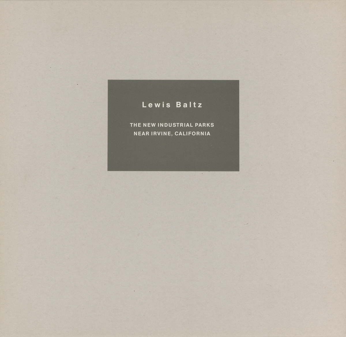 アート・デザイン・音楽 lewis baltz steidl The new Industrial Parks near Irvine, California - Lewis Baltz